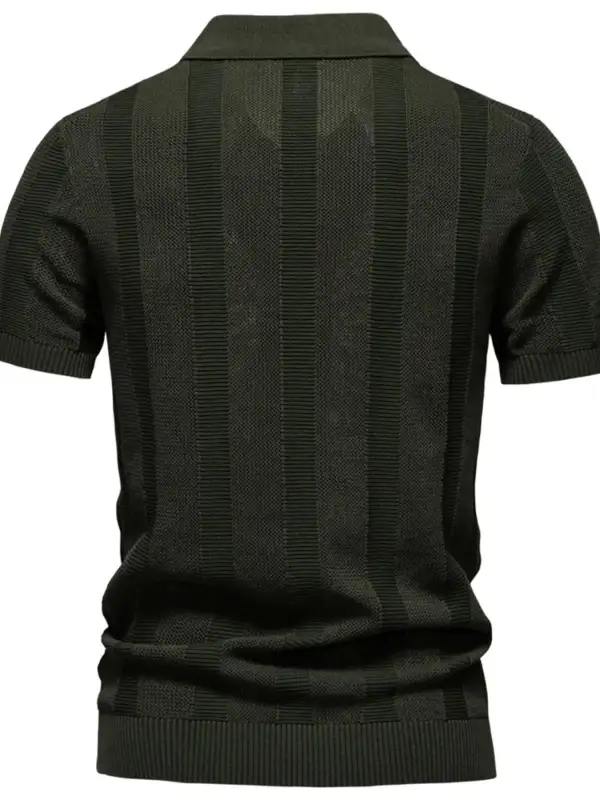 Loose Fit Short Sleeve Collared Polo Shirt