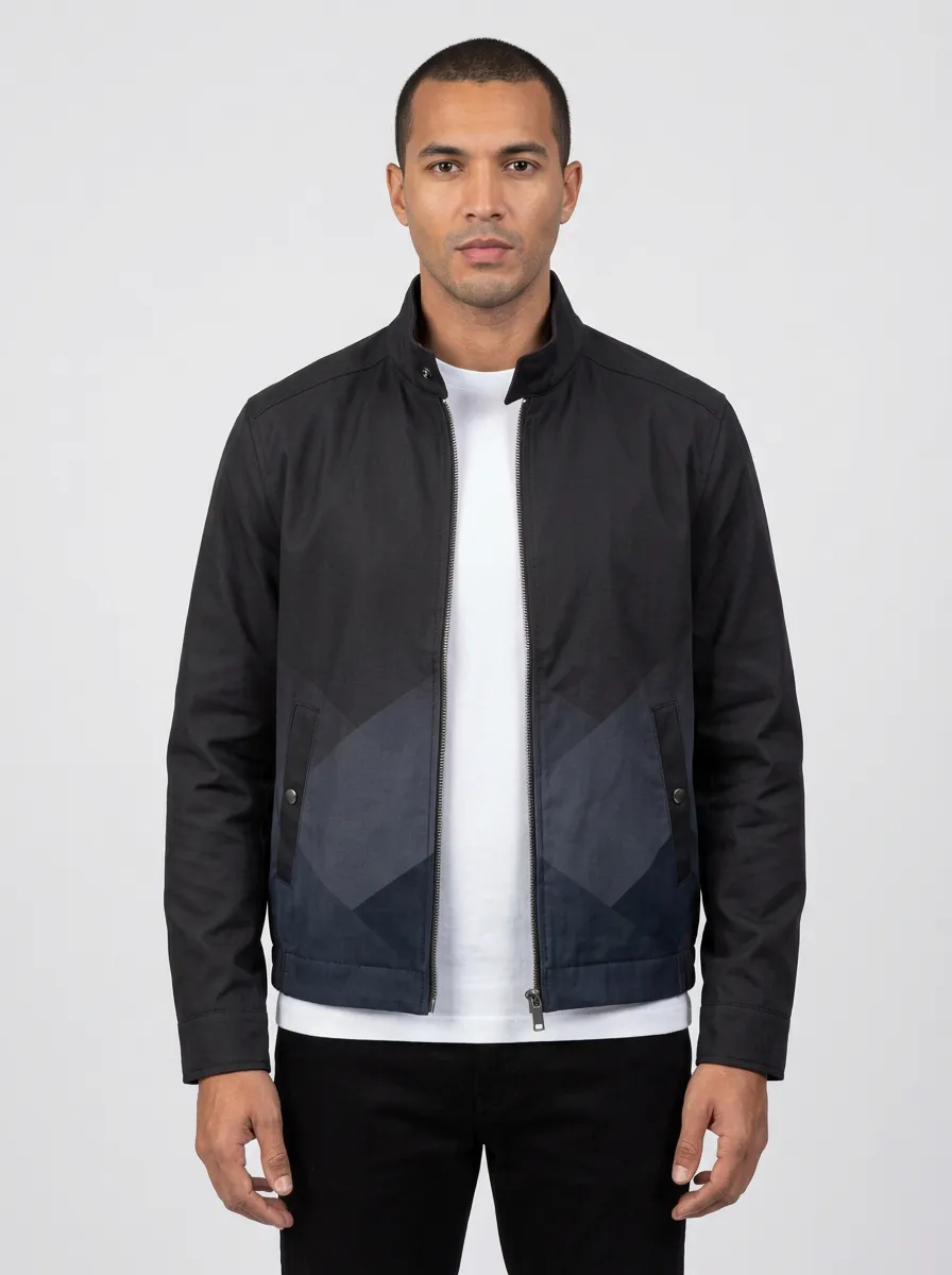 Geometric Colorblock Jacket