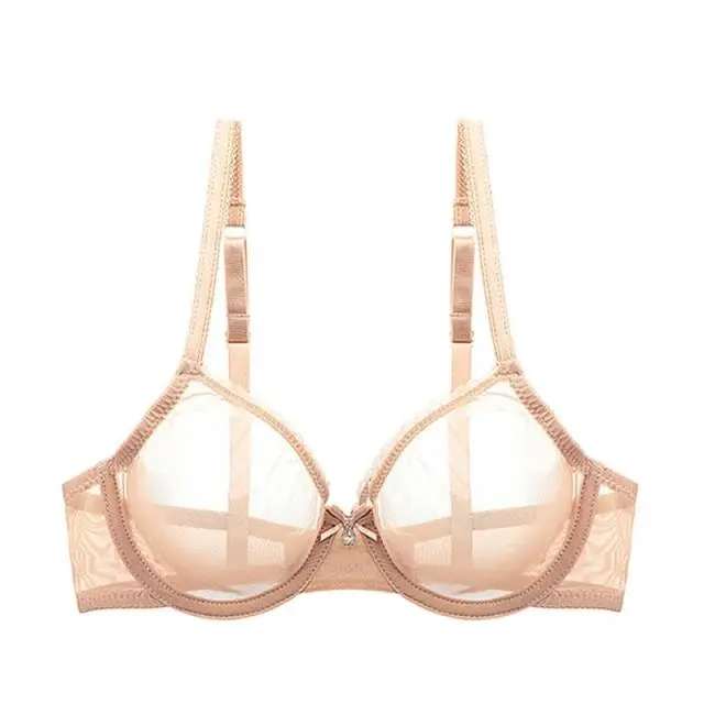 Mesh Underwire Bra with Adjustable Straps