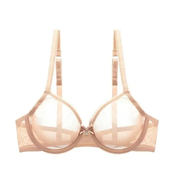 Mesh Underwire Bra with Adjustable Straps