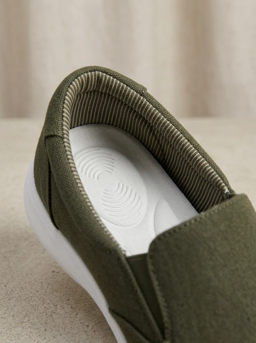 Outdoor-Inspired Minimalist Graphic Design Men's Stretch Canvas Shoes