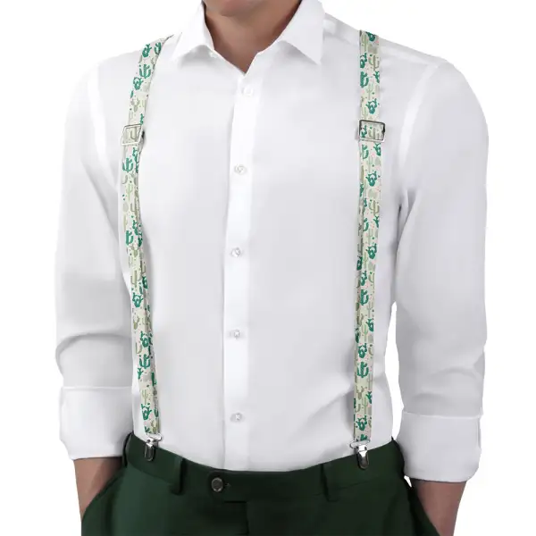 Cactus Party Theme Suspenders
