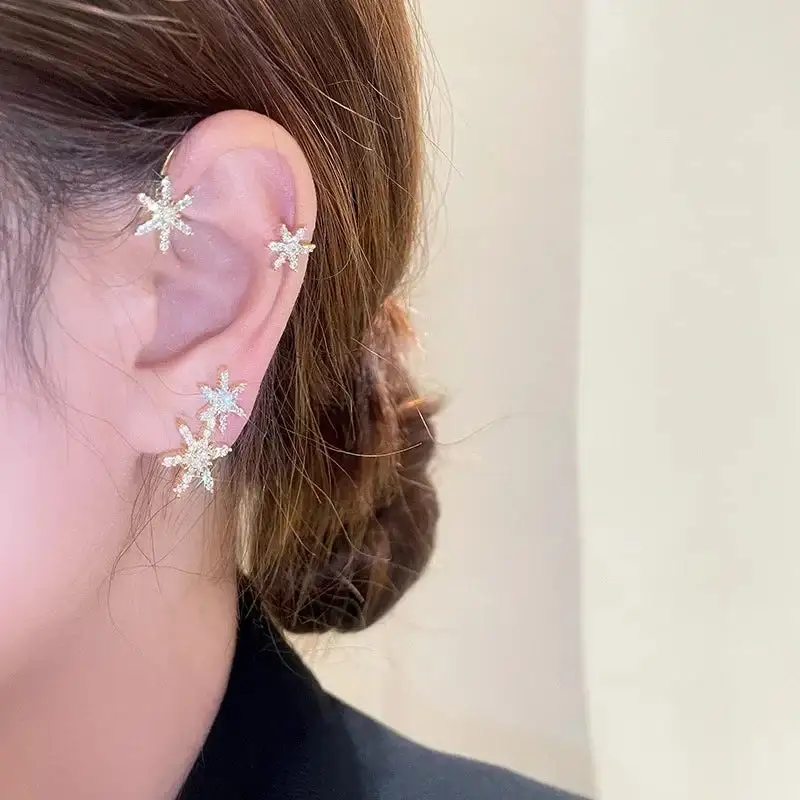 Geometric Drop Ear Cuff