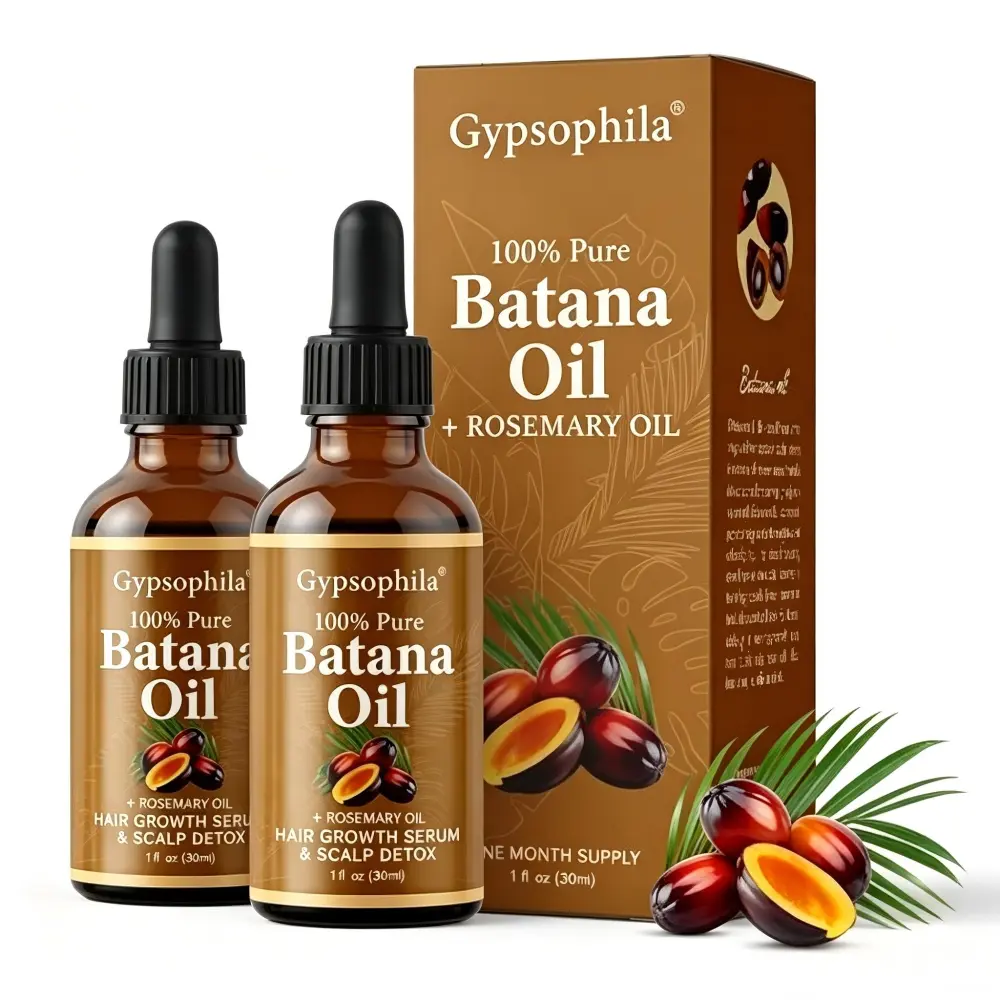 Batana Oil for Hair Growth -100% Pure Natural Hair Growth Oil,Nourishes The Scalp, Eliminates Split Ends, Reduce Hair Loss & Detox Your Scalp (1 Fl Oz) for All Hair Types