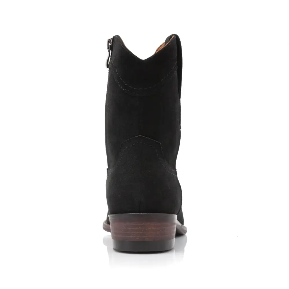 Faux-Suede Suede Faux-Leather Western Boots