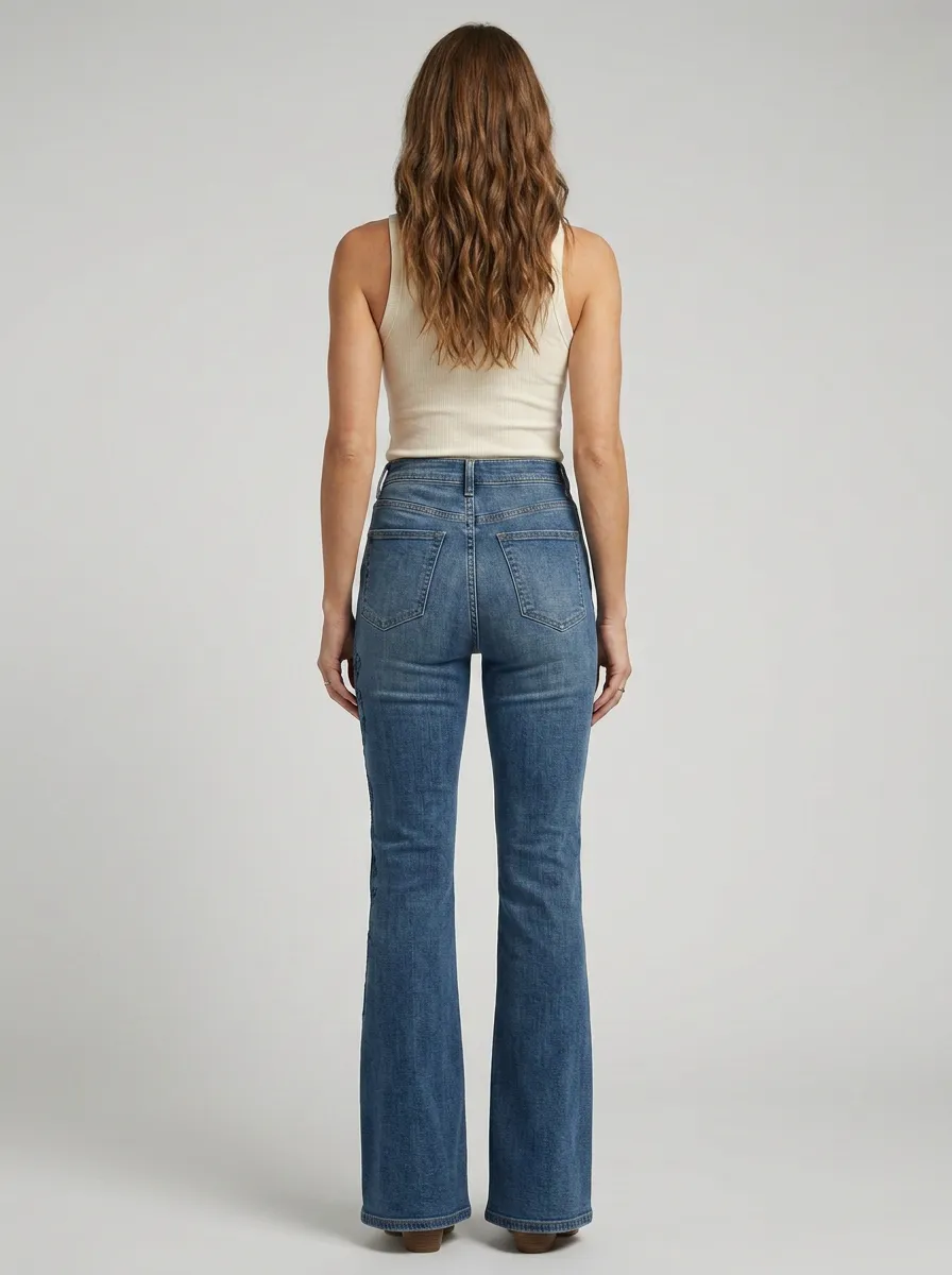 Women's High Waist Casual Denim Jeans