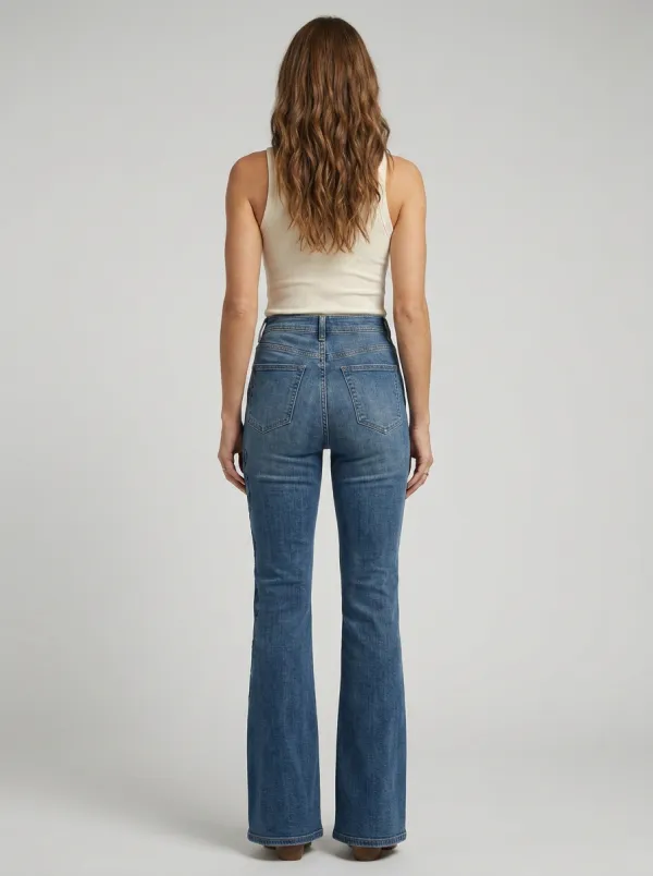 Women's High Waist Casual Denim Jeans