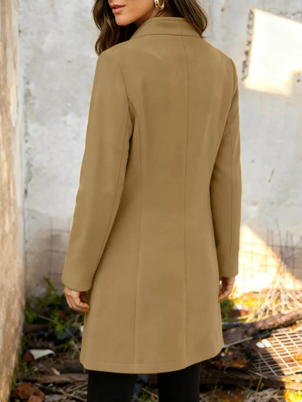 Button-down Longline Outerwear