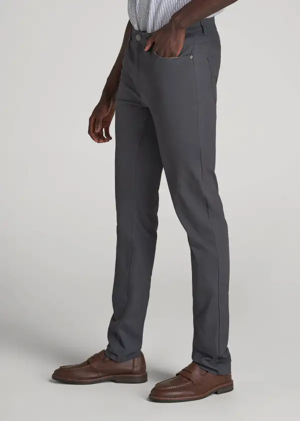 Men's Relaxed Slim Fit Cotton Stretch Pants