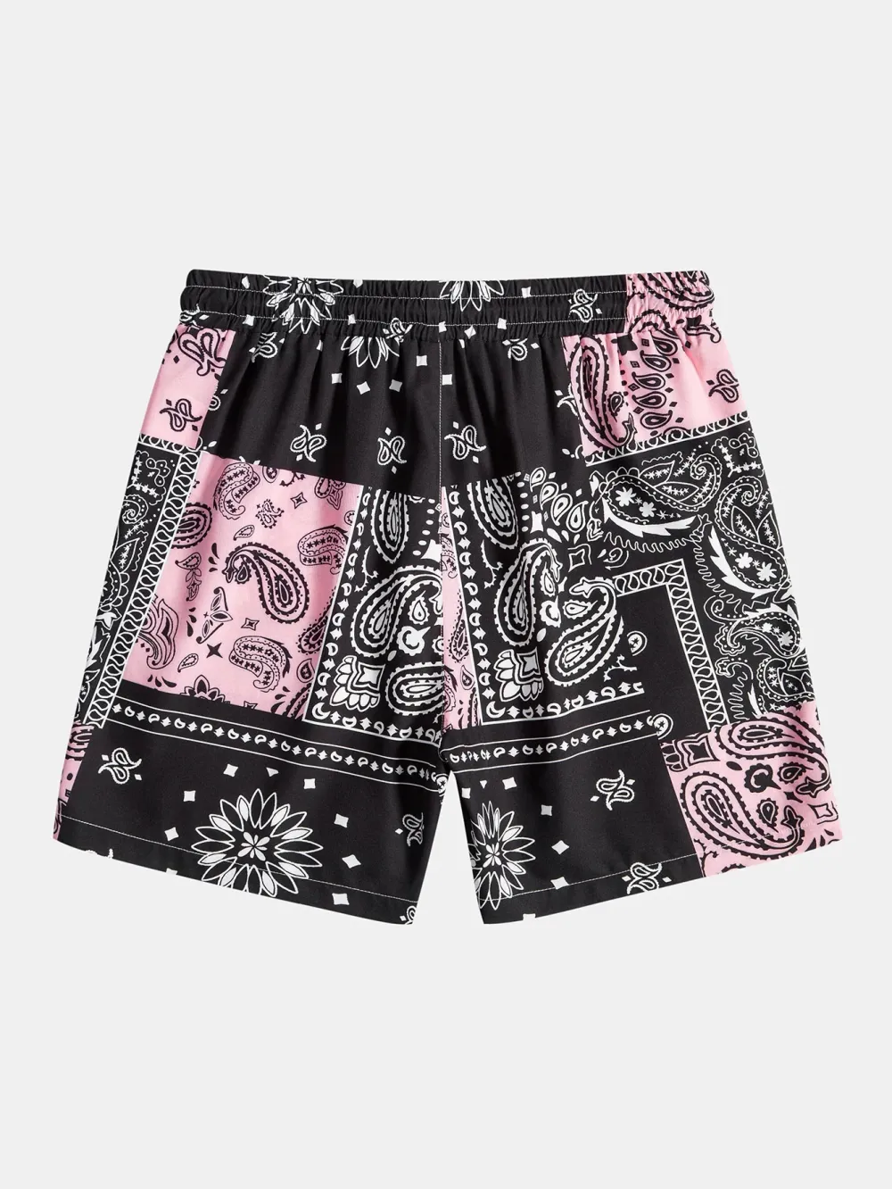 Paisley Print Drawstring Shorts