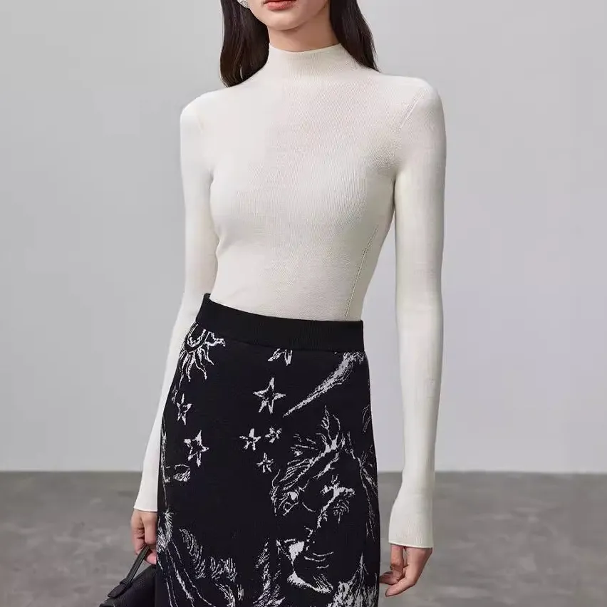 Easywear Women's Knit High-Neck Slim-Fit Sweater