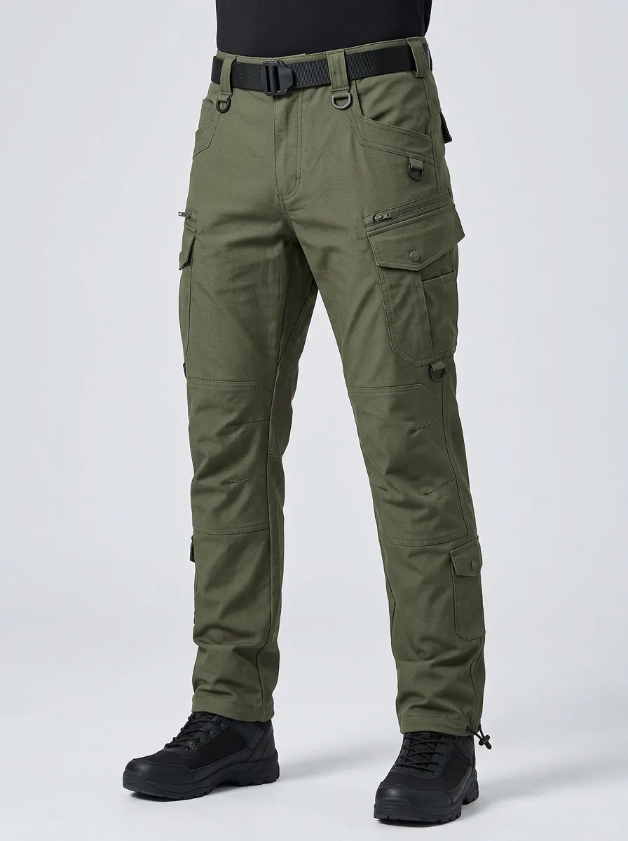 Men's Field Tactical Outdoor Multi-Pocket Olive Green Cargo Pants