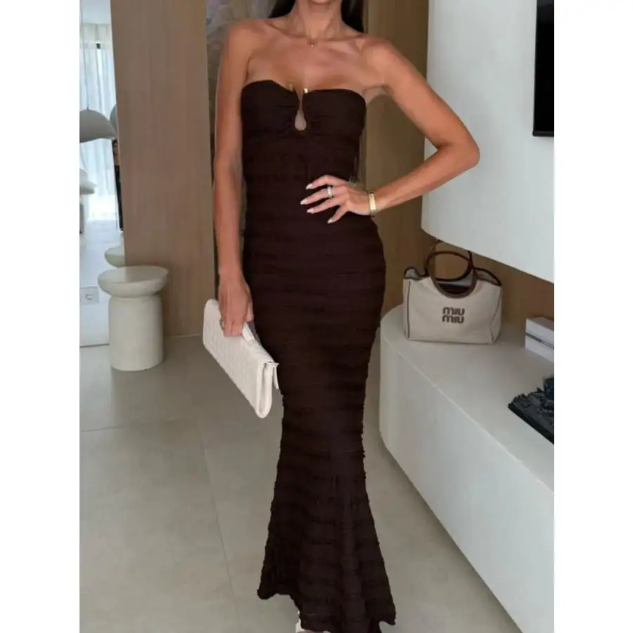 Sweetheart Neck Tube Maxi Dress