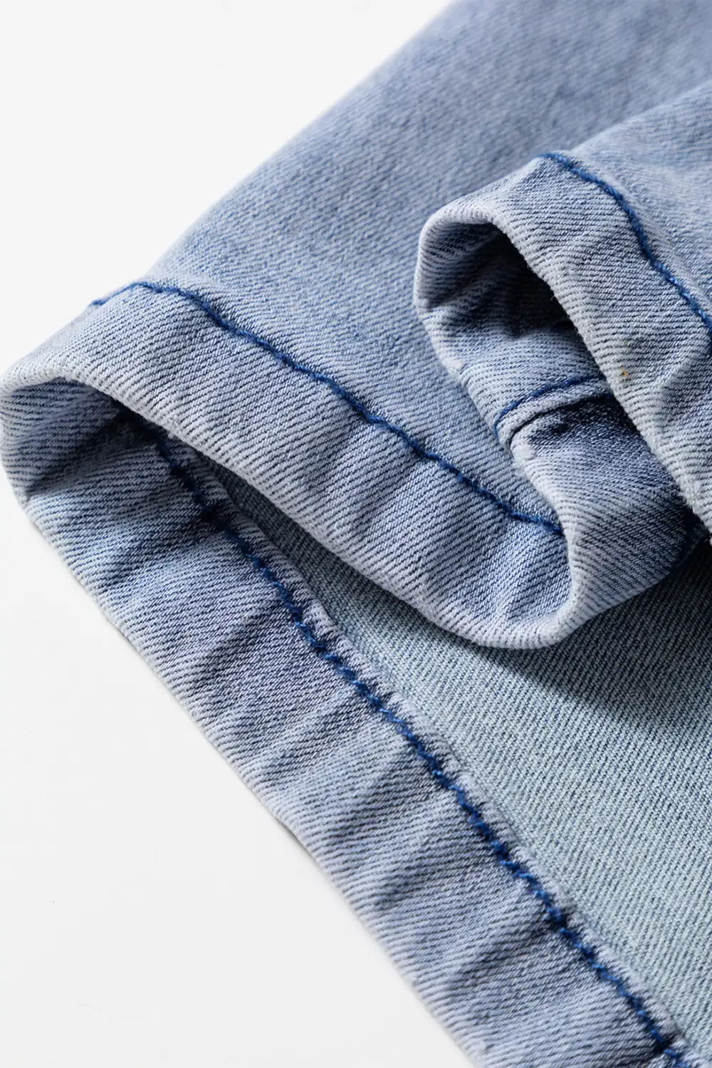 Ruched Easy Denim Jeans