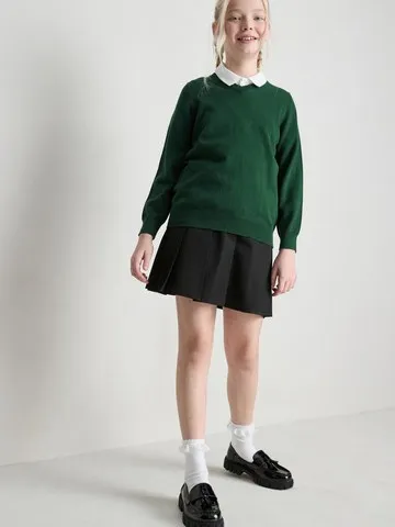 7-15yrs | 2pk Unisex Cotton Rich V-Neck School Jumpers