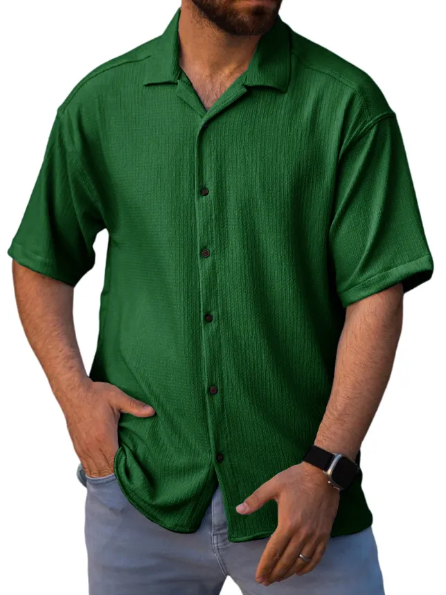 Tailored Short Sleeve Button Front Shirt