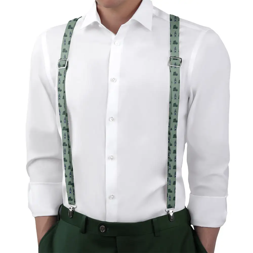 Bear In The Woods Theme Suspenders