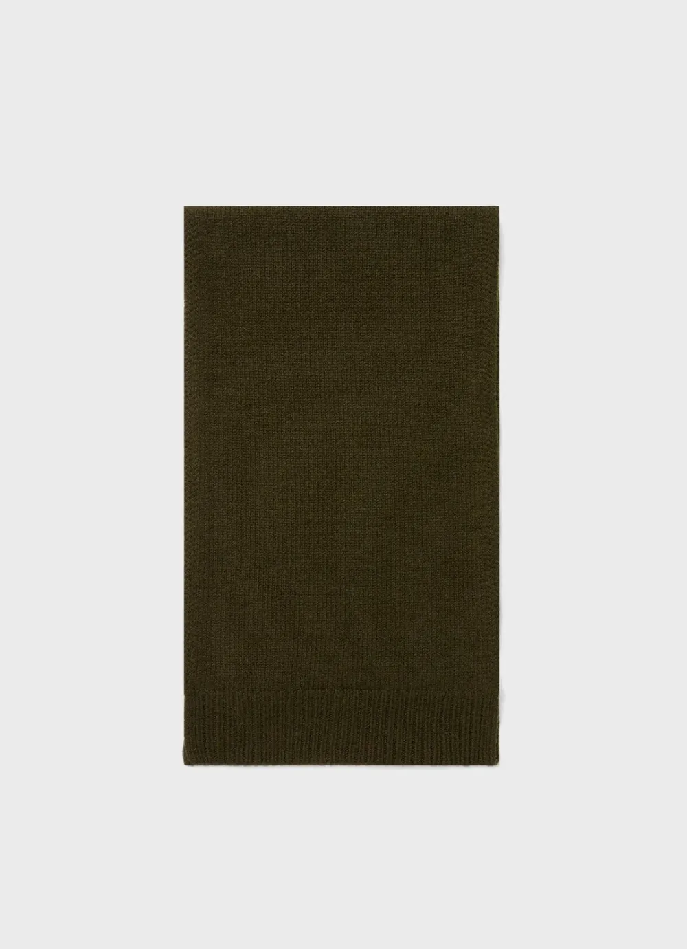 Dark Green Lambswool Scarf