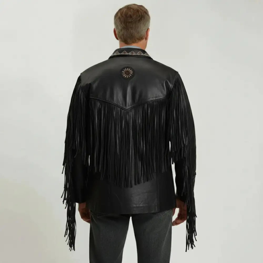 Biker Western Fringe Jacket