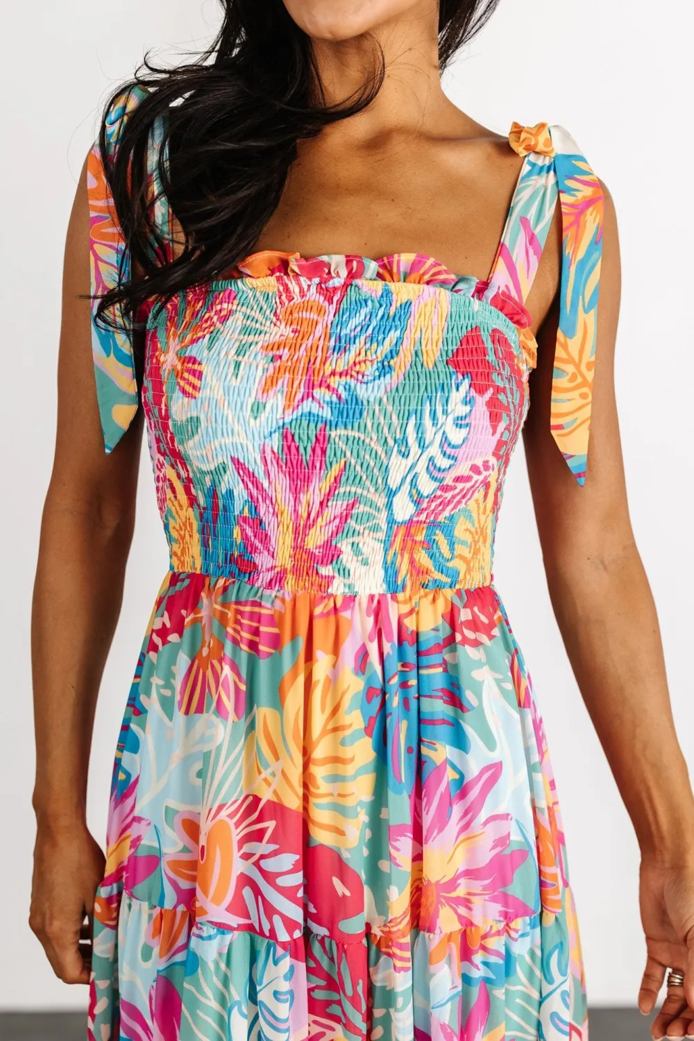 Abstract Art Print Flowing Dress