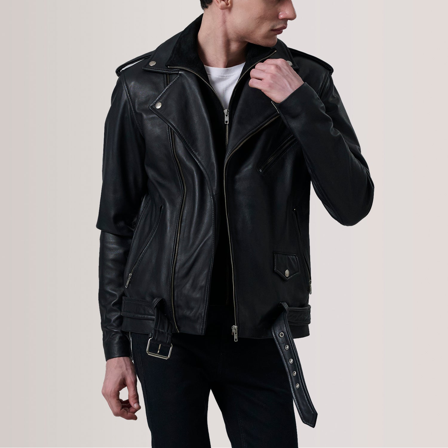 Men's Refined Leather Jacket