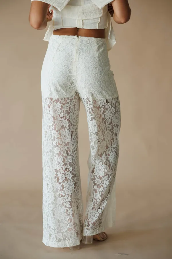 Lace Easy-Wear Pants