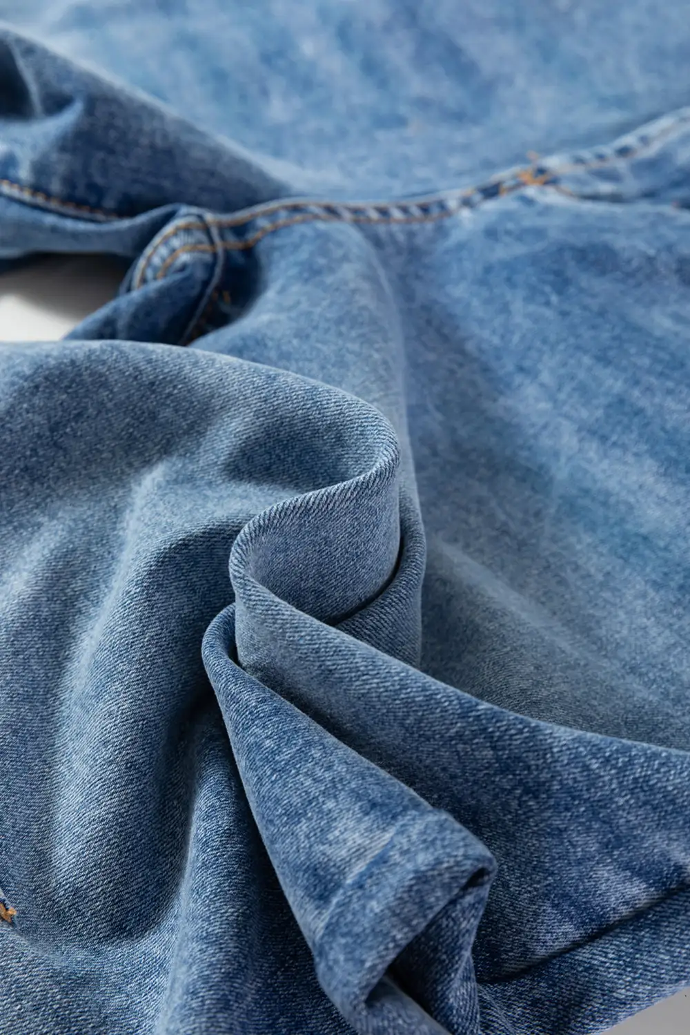 Elastic Waist Easy Layer Denim Jeans