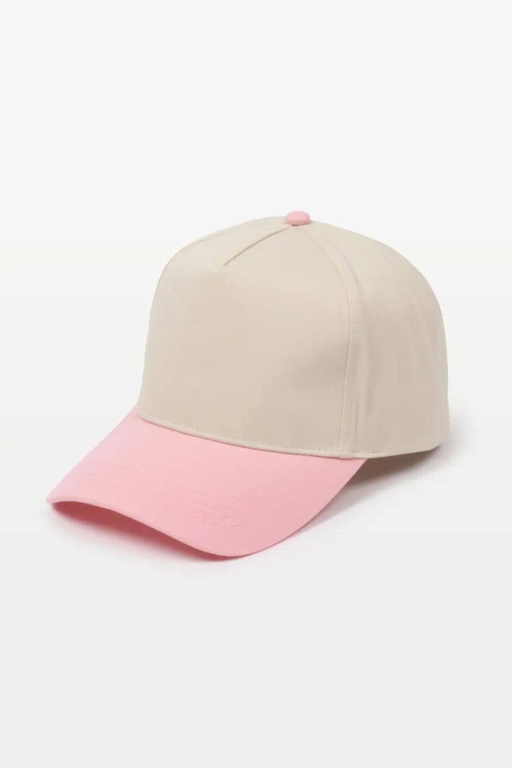 Two Tone Five Panel Panel Baseball Cap