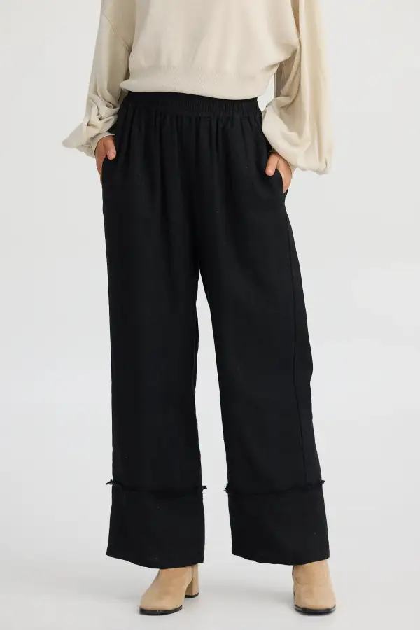 Smooth Drape Straight Pants