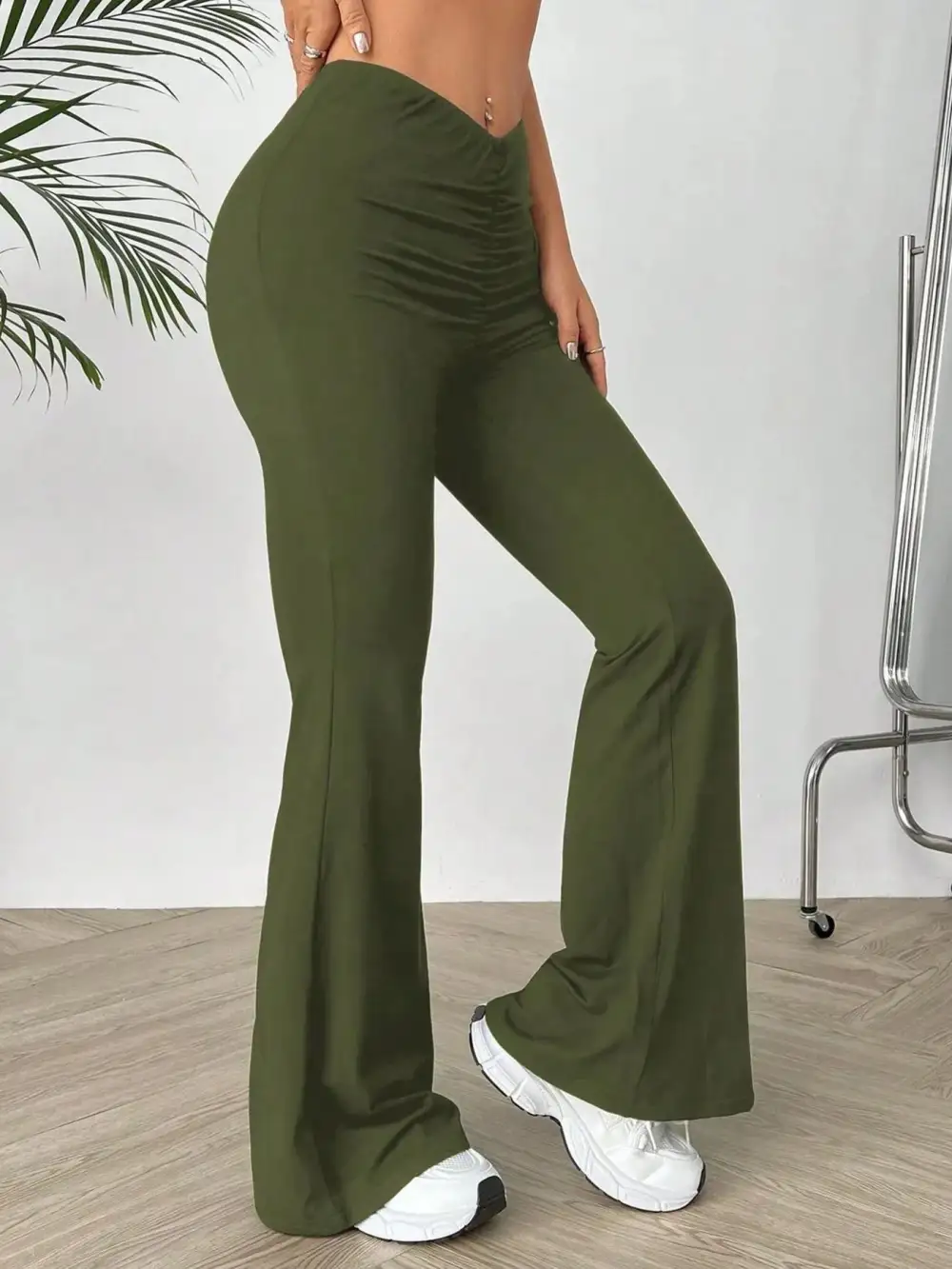 High Waisted Flared Pants