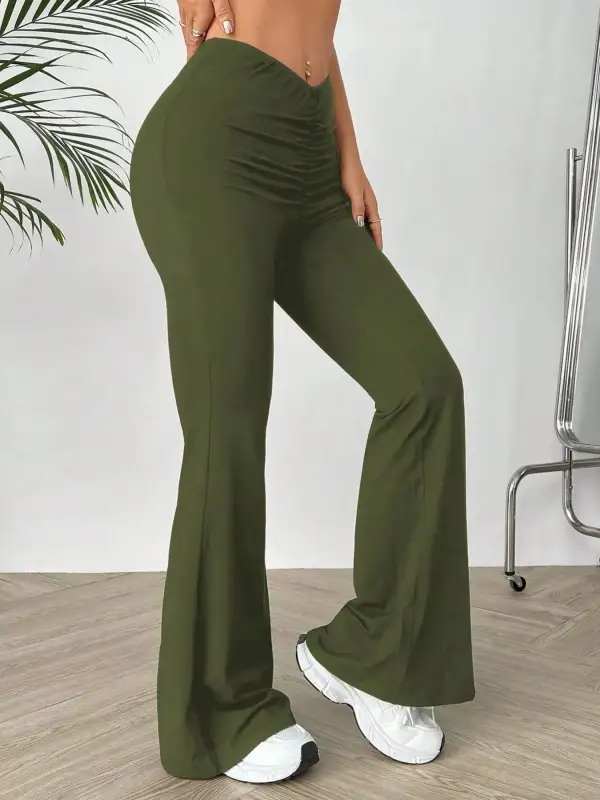 High Waisted Flared Pants