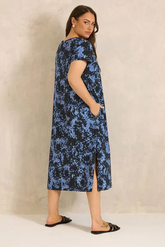 Black Tie Dye Cotton Dress