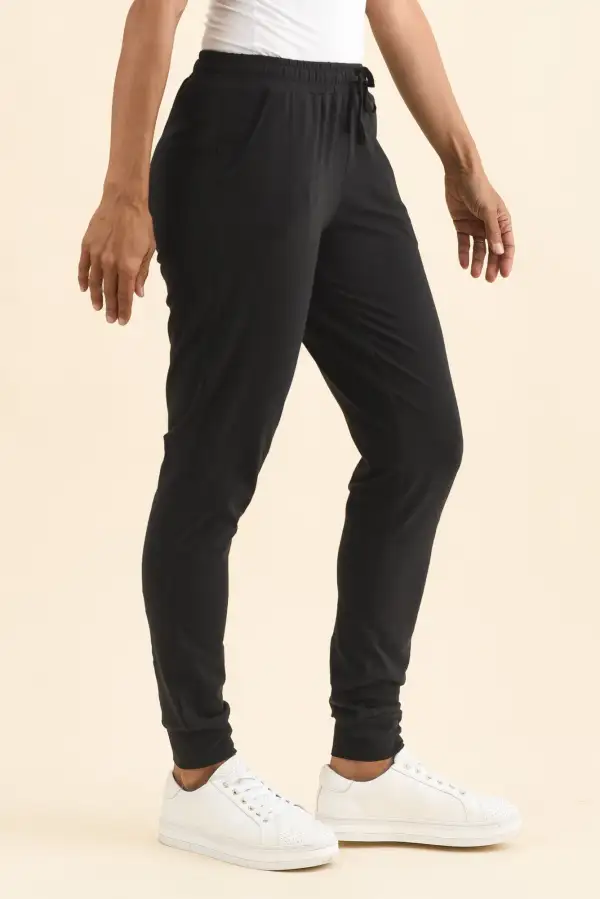 Mid Rise Sweatpants With Drawstring And Elastic Waist