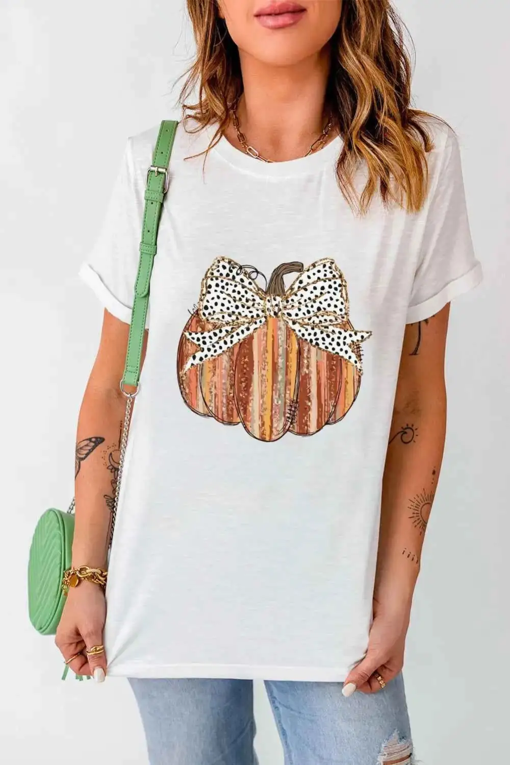 Modern Round Neck Short Sleeve T-Shirt