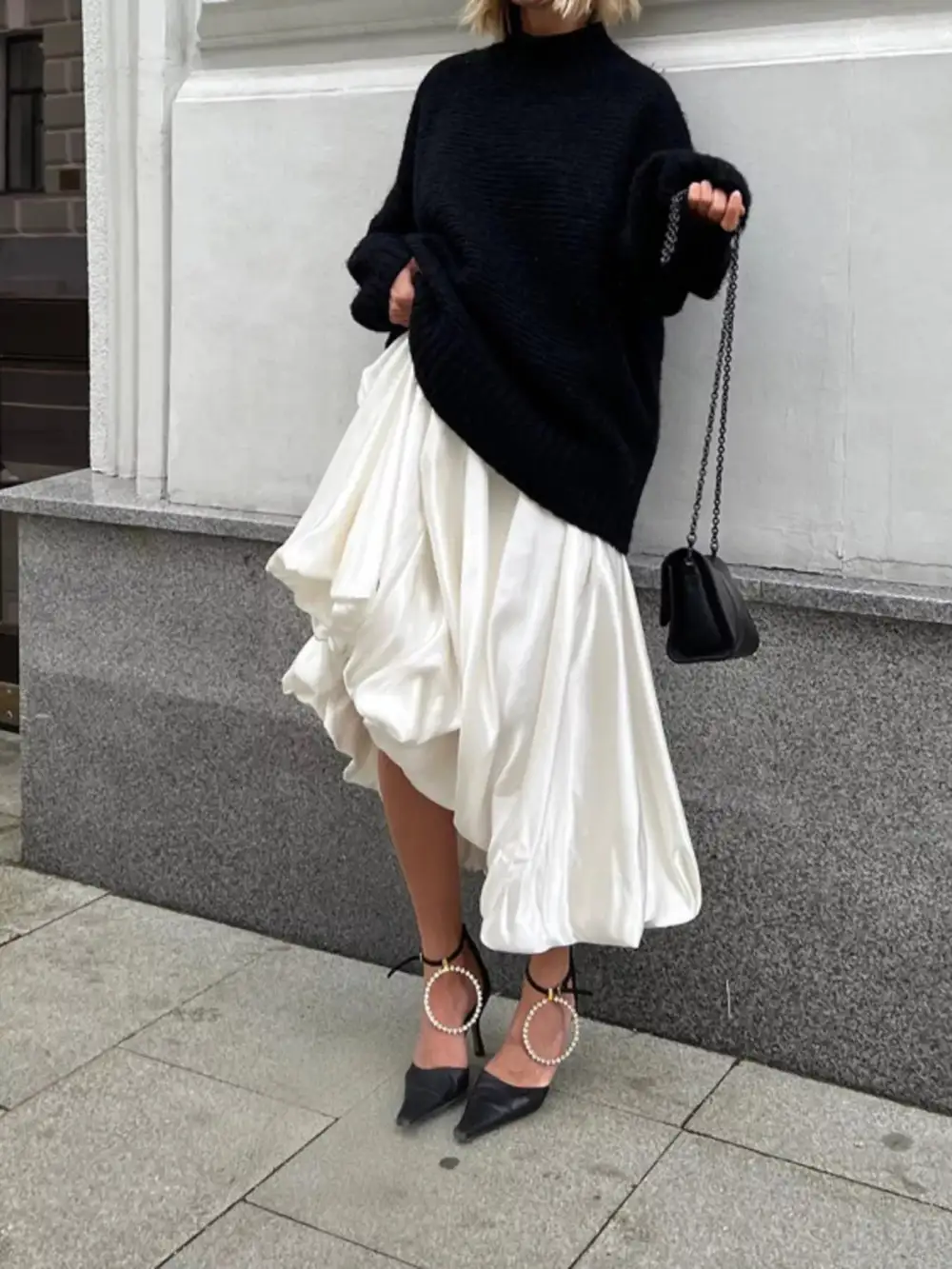 Flowy Satin Maxi Skirt