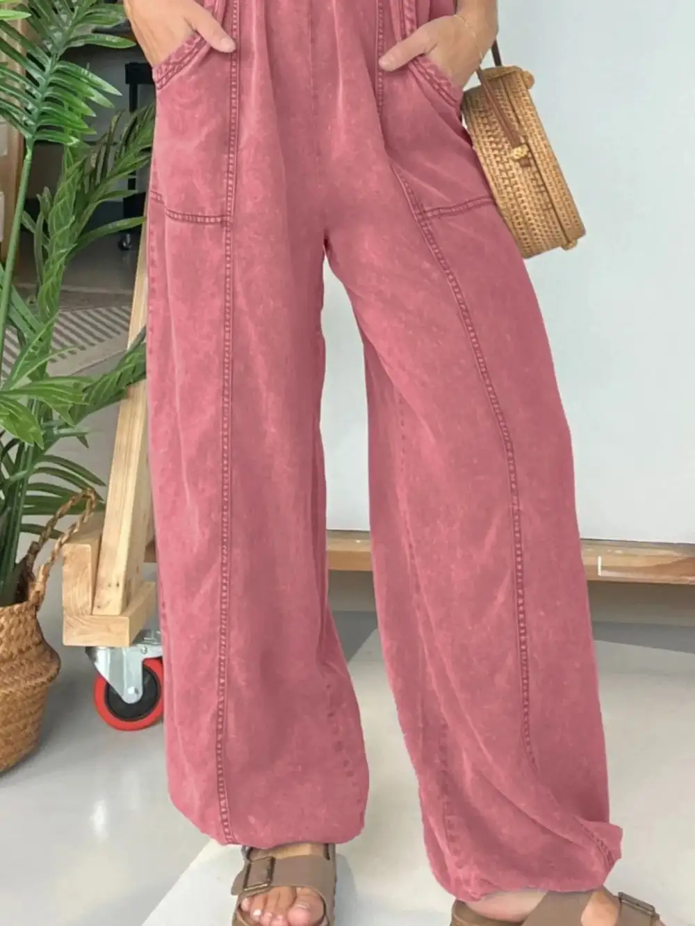 Everyday Wide Leg Full Jumpsuit