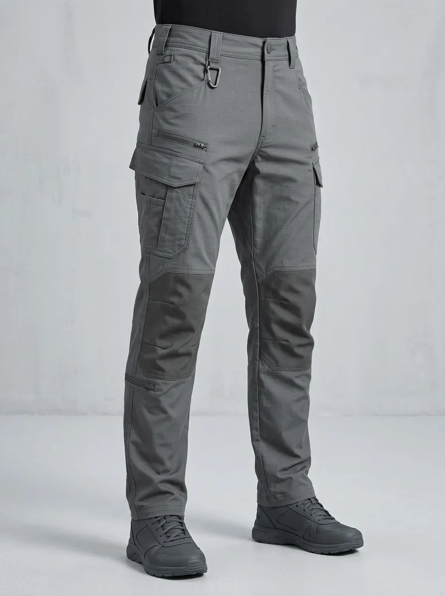 Men's Tactical Outdoor Multi-Pocket Reinforced Knee Cargo Pants