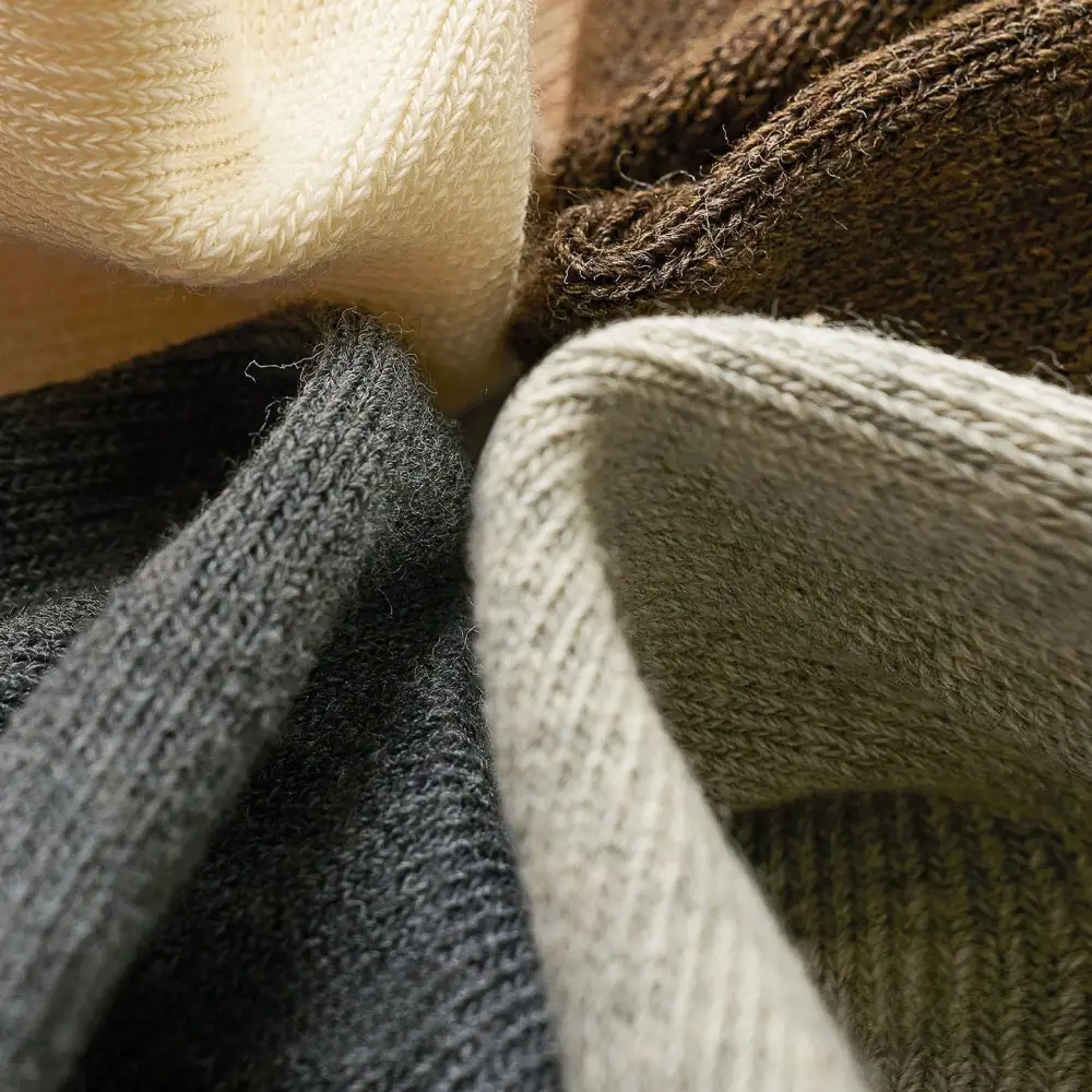 Classic Ribbed Cotton Slouch Crew Socks