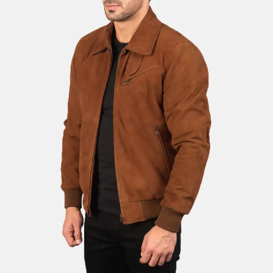 Men's Suede Leather Jacket