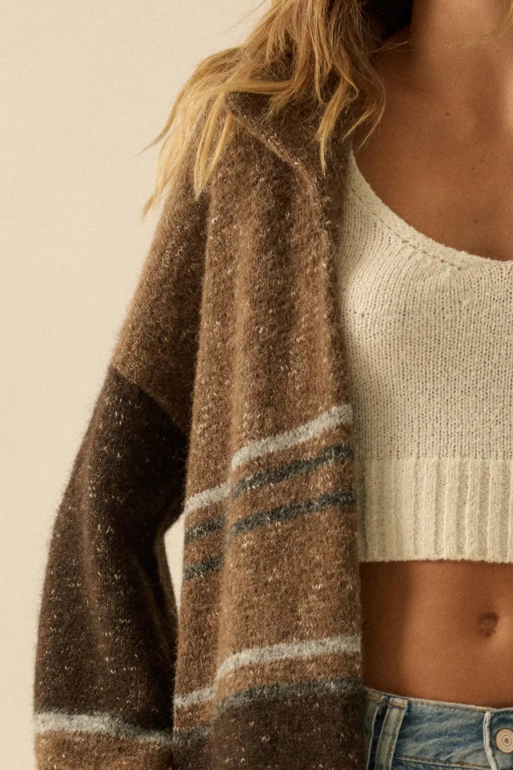 Striped Confetti Duster Cardigan