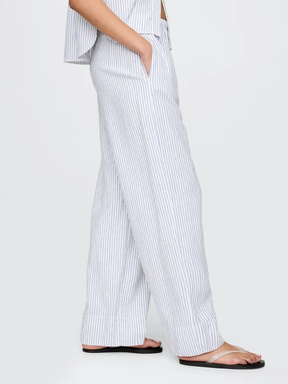 Loose Waist Mesh Trousers