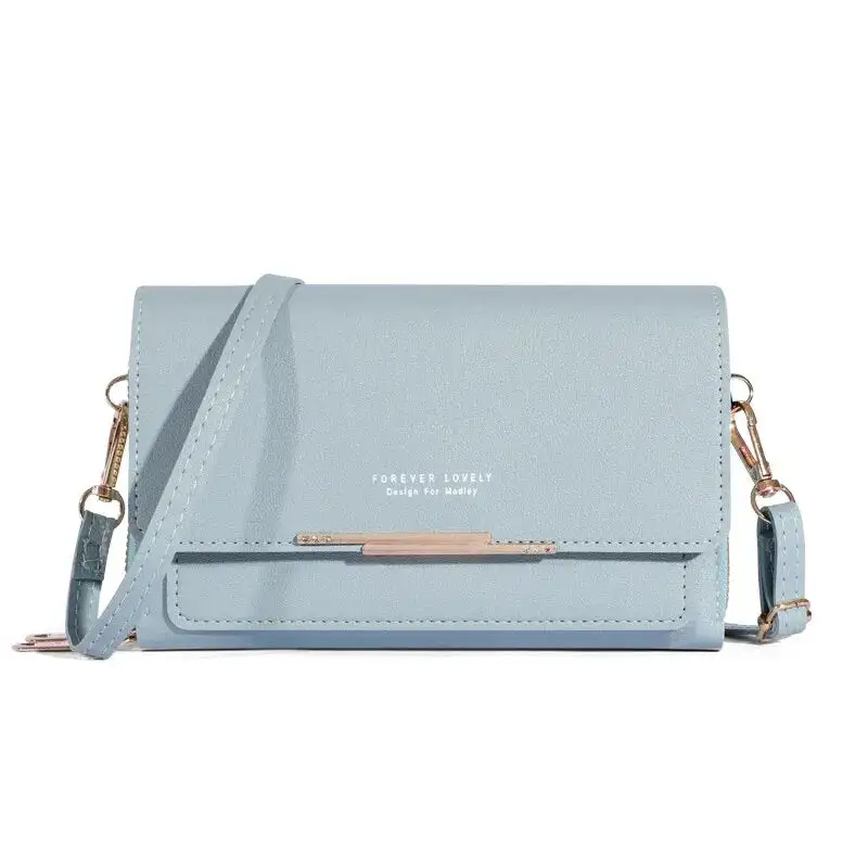 Modern Korean: Large-Capacity Halter Shoulder Bag with Card Pouch
