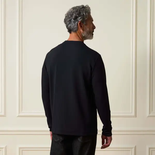 Men's Modern Regular Fit Relaxed Textured T-Shirt