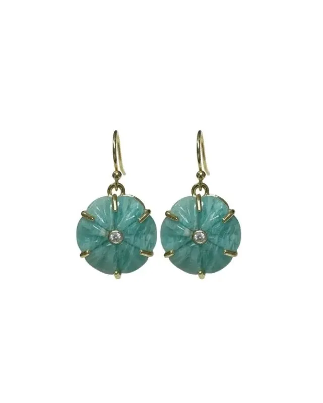 Flower Crystal Accent Statement Earrings