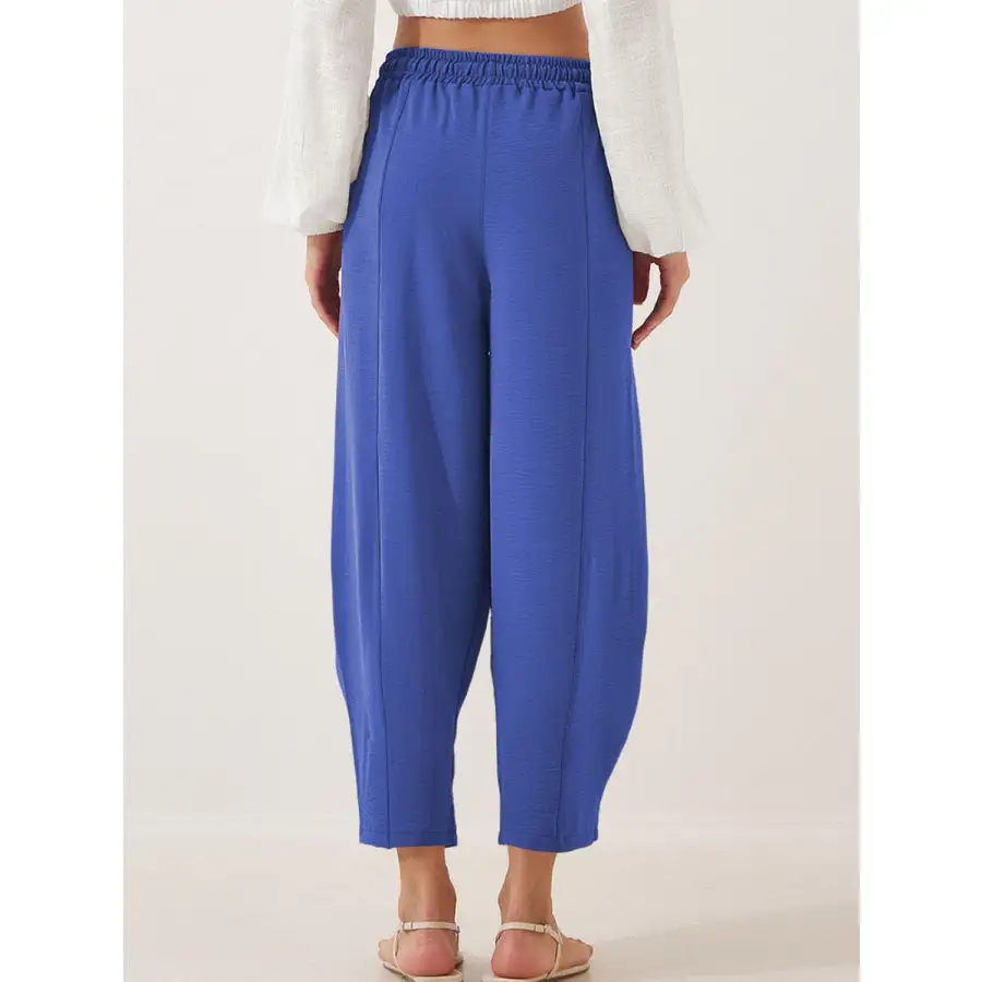Full Size Drawstring Cropped Jogger Pants Plus Size