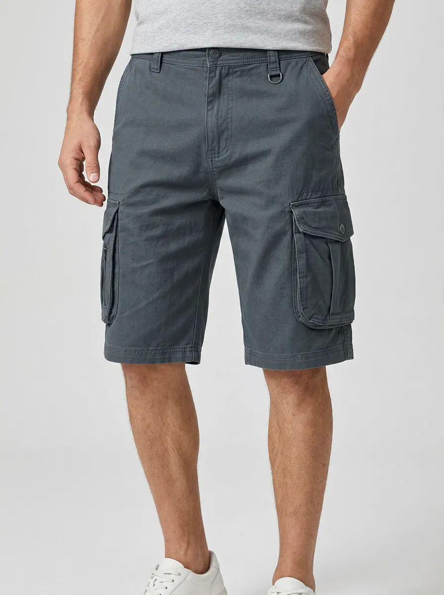 Men's Travel Cargo Shorts with a Comfort Waist