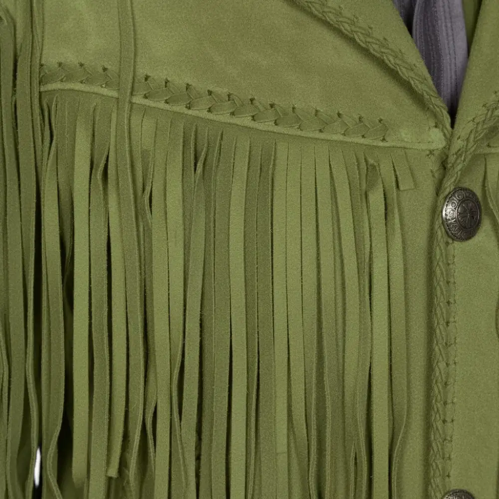 Suede Western Fringe Jacket