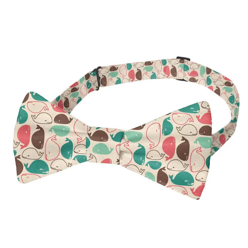 Whales Pattern Bow Tie