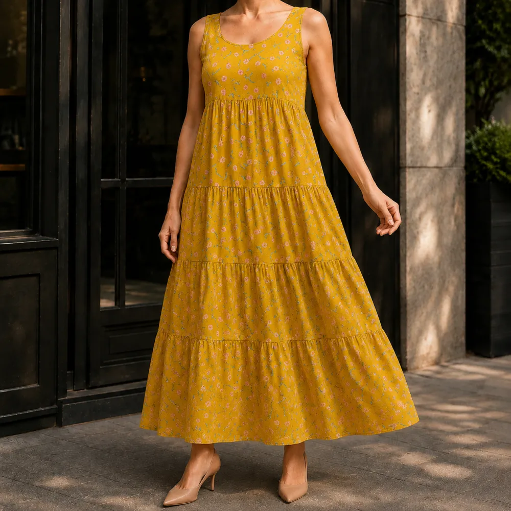 Floral Printed Maxi Dress