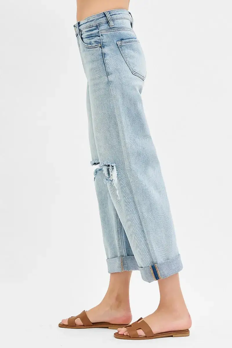Polished Mid Rise Denim Jeans
